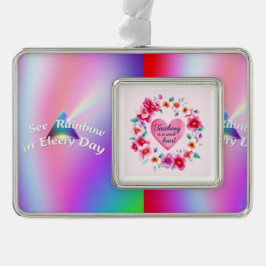 Wreath of Educator Joy Rahmen-Ornament Silber