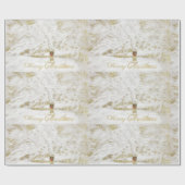 Wreath on Snow Tree Geschenkpapier (Flach)