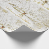 Wreath on Snow Tree Geschenkpapier (Ecke)