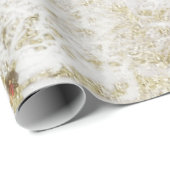 Wreath on Snow Tree Geschenkpapier (Rolleneckpunkt)