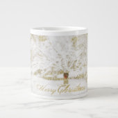 Wreath on Snow Tree Jumbo-Tasse (Vorderseite)