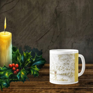 Wreath on Snow Tree Jumbo-Tasse