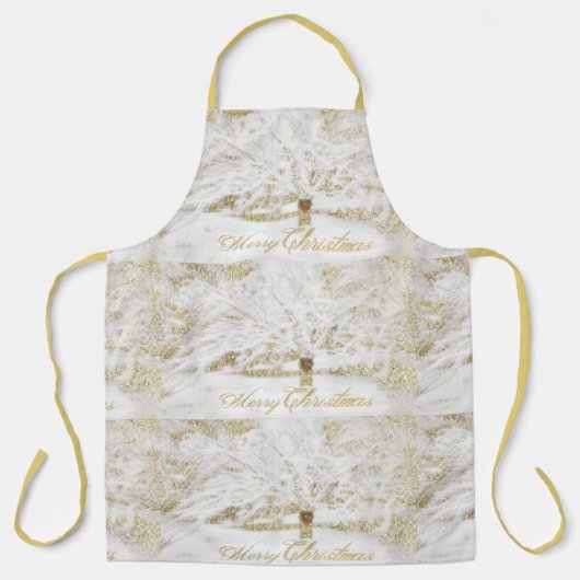 Wreath on Snow Tree Schürze (Vorderseite)