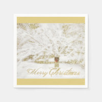 Wreath on Snow Tree