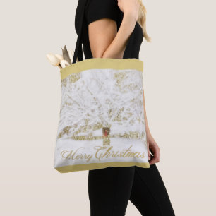 Wreath on Snow Tree Tasche