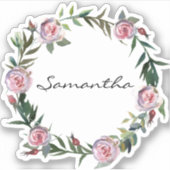 Wreath Personalisiert Tumbler Decal Laptop Aufkleber (Vorderseite)