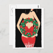 Wreath-Postkarte Postkarte (Vorne/Hinten)