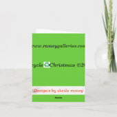 Wreath Recycelte Weihnachtskarte Feiertagskarte (Rückseite)