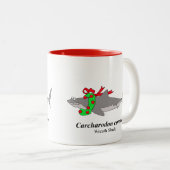 Wreath Shark Zweifarbige Tasse (VorderseiteRechts)