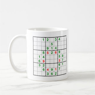 Wreath Sudoku mit herunterladbarer Puzzle-Tasse Kaffeetasse