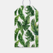 Wreath Summer Wedding Tropical Blätter Vielen Dank Geschenkanhänger (Rückseite)