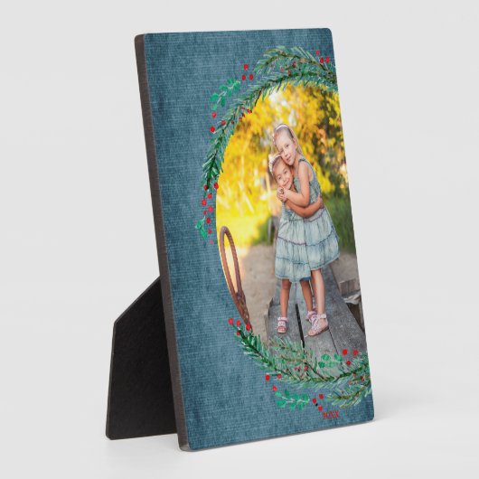 Wreath Tabletop Easel Foto Fotoplatte (Seite)