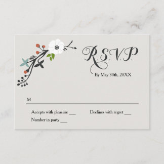 Wreath | UAWG-Antwortkarte RSVP Karte