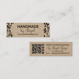 Wreath Vines Handmade | Handgefertigte Visitenkart Mini Visitenkarte