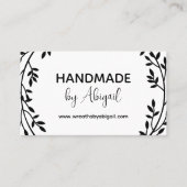 Wreath Vines Handmade | Handgefertigte Visitenkart Visitenkarte (Vorderseite)