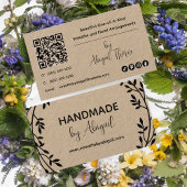Wreath Vines Handmade | Handgefertigte Visitenkart Visitenkarte