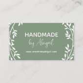 Wreath Vines Handmade | Handgefertigte Visitenkart Visitenkarte (Vorderseite)