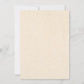 Wreath Vintage Weihnachts-Party Einladung (Rückseite)