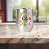 Wreath Wedding Monogram für tropische Blume