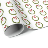 Wreath Wrapping Paper Geschenkpapier (Rolleneckpunkt)
