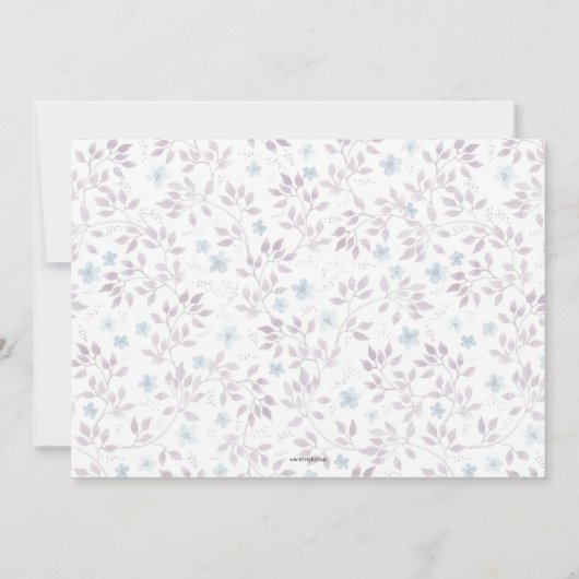 Wreathed Initials Erste Einladung zur Heiligen Kom (Rückseite)