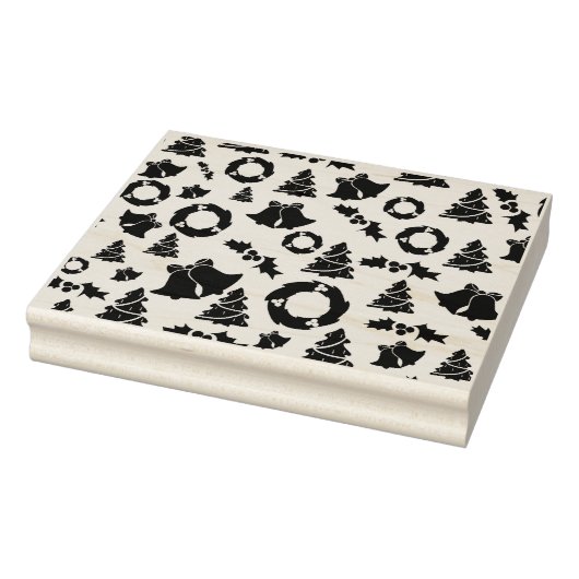 Wreaths Glocken Weihnachtsbäume heilige Briefmarke Gummistempel (Stempel)