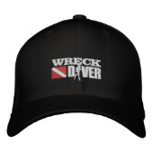 Wreck Diver bestickte Cap Baseballkappe (Vorderseite)