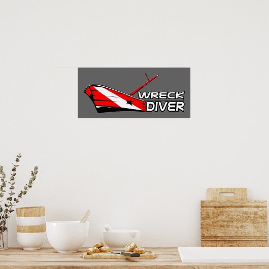 Wreck Diver Poster (Küche)