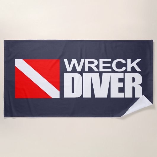 Wreck Diver Strandtuch (Vorderseite)