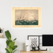 Wreck of the Steamship "San Francisco" (1877A) Poster (Heimbüro)