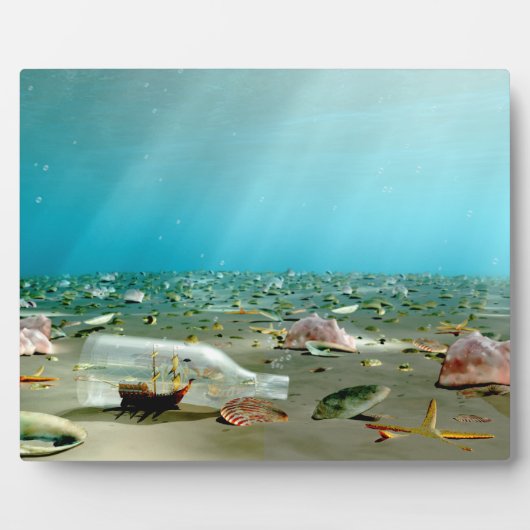 Wreck Plaque für Schiffe in Flaschen Fotoplatte (Vorderseite)