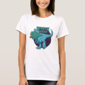 Wreck the Halls T-rex Weihnachten T-Shirt (Vorderseite)