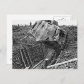 Wrecked Panzer Postkarte (Vorne/Hinten)