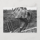 Wrecked Panzer Postkarte (Vorderseite)
