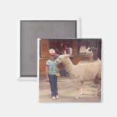 Wrecked 'Um Biting Llama Magnet (Vorderseite/Rückseite)