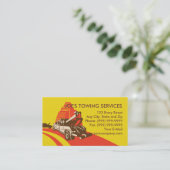 Wrecker-Abschleppwagen-Autozusammenbruch Visitenkarte (Stehend Vorderseite)