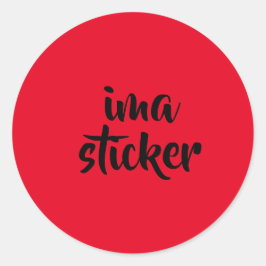 Wregwergfe Runder Aufkleber