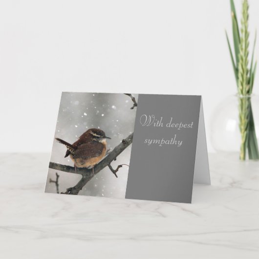 Wren-Beileid-Karte Karte (Vorderseite)