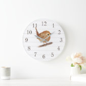 Wren Bird Personalisierte Kinderzimmer Decke Wall  Große Wanduhr (Zuhause)