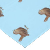 Wren Bird Singing Loud und schöne Song Sky Blue Tischdecke (Schrägansicht)