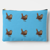 Wren Bird Singing Sky Blue