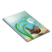 Wren Bird singt in der Morgendämmerung im Frühling Notizblock (Rechte Seite)