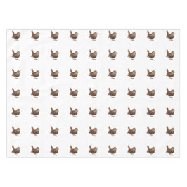 Wren Bird singt laut und schön Tischdecke