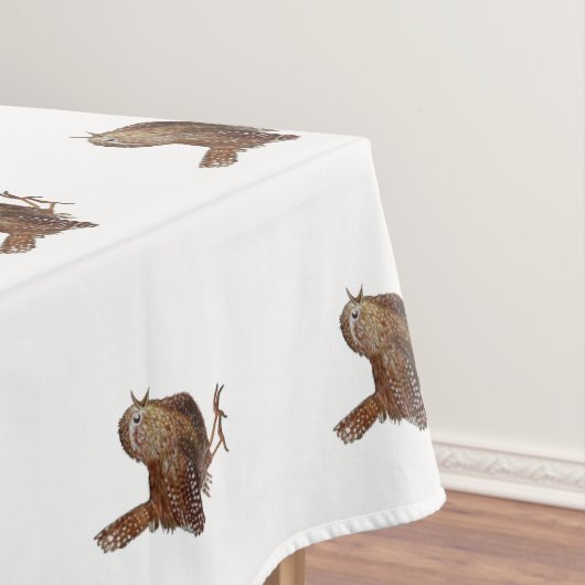 Wren Bird singt laut und schön Tischdecke (Beispiel)