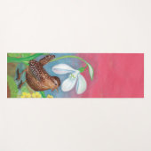 Wren Bird & Snowdrop & Spring Yogamatte (Vorderseite (Horizontal))