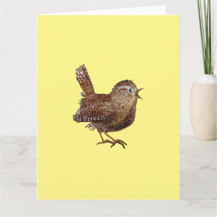 Wren Bird (Troglodytes Troglodytes) Geburtstag Karte