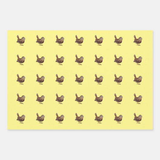 Wren Bird (Troglodytes Troglodytes) Geschenkpapier Set (Vorderseite 3)