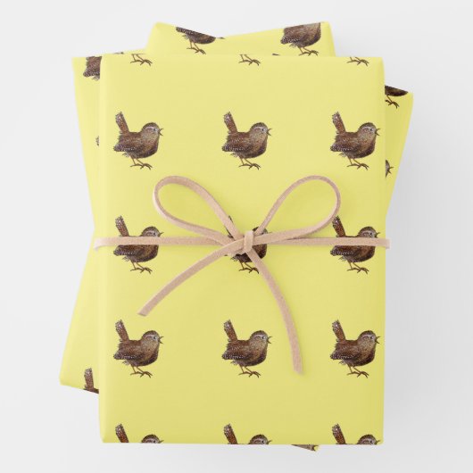 Wren Bird (Troglodytes Troglodytes) Geschenkpapier Set (Beispiel)