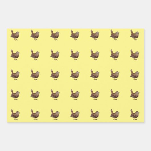 Wren Bird (Troglodytes Troglodytes) Geschenkpapier Set (Vorderseite)