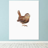 Wren Bird (Troglodytes Troglodytes) Leinwanddruck (Insitu (Holzboden))